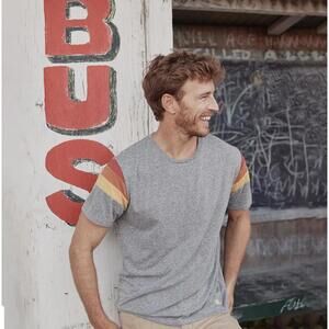 Marine Layer Men's Gray Banks Recycled T-Shirt - Size - XL